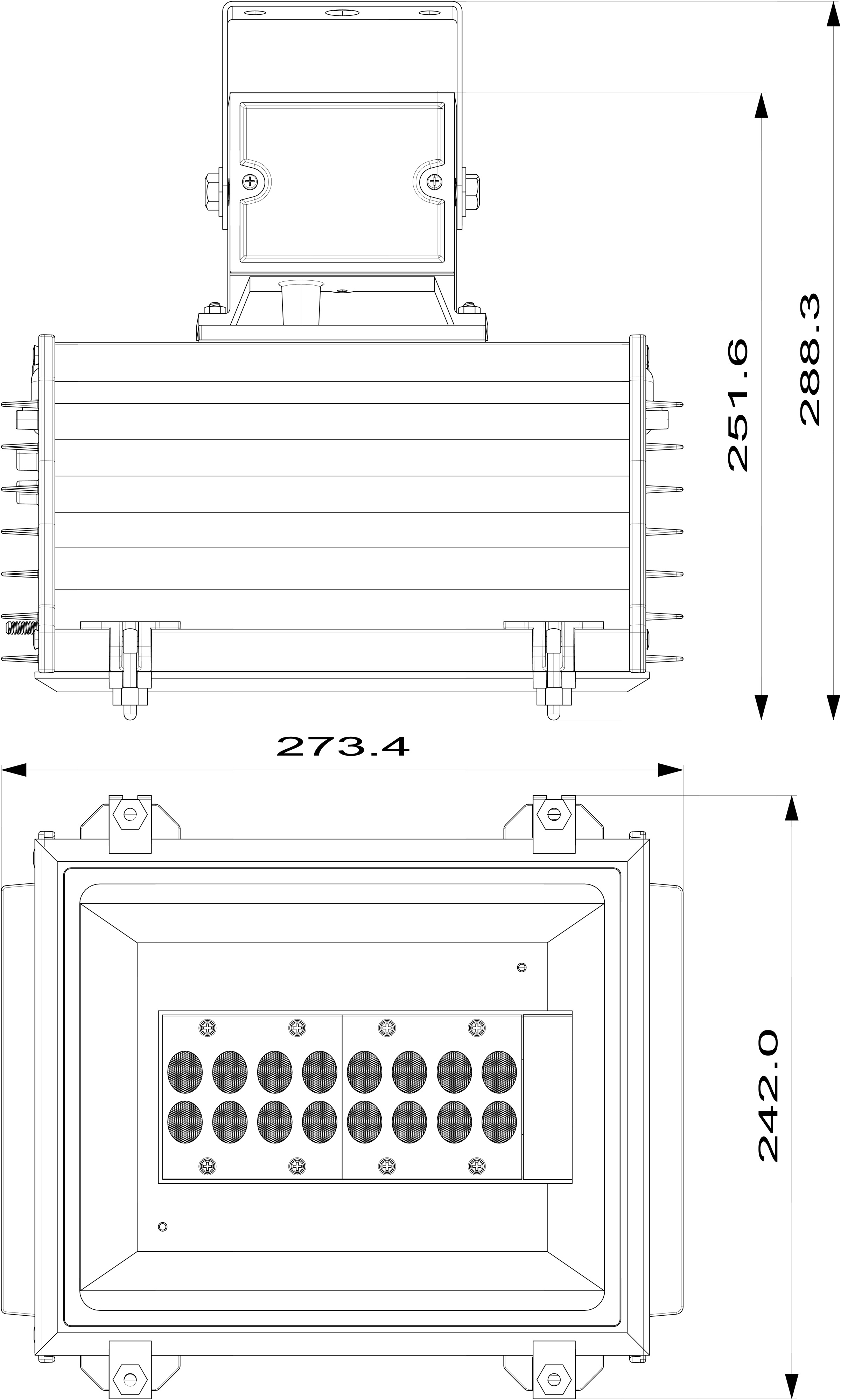 FEH LED line drawing